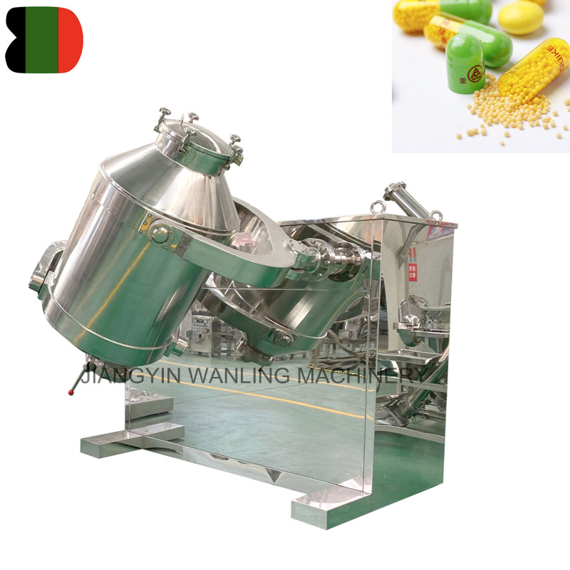 WLS Farmaseutikal Serbuk 3D Drum Mixer Machine